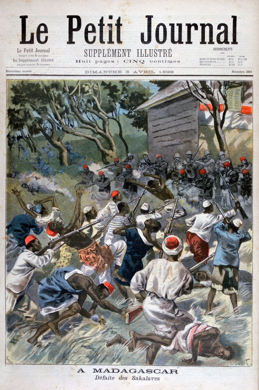 Derrota do Sakalava, Madagascar, 1898 de Fortuné Méaulle