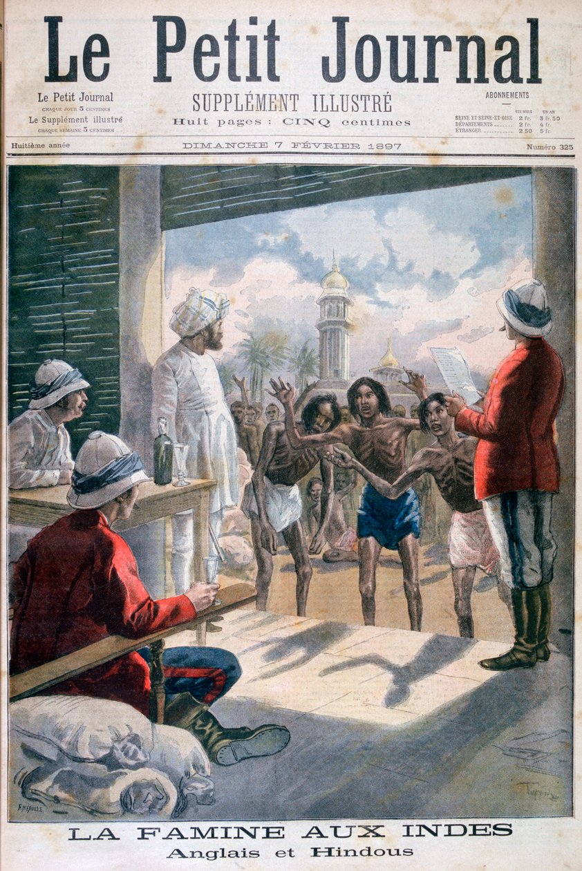 Fome na Índia, 1897 de Fortuné Méaulle