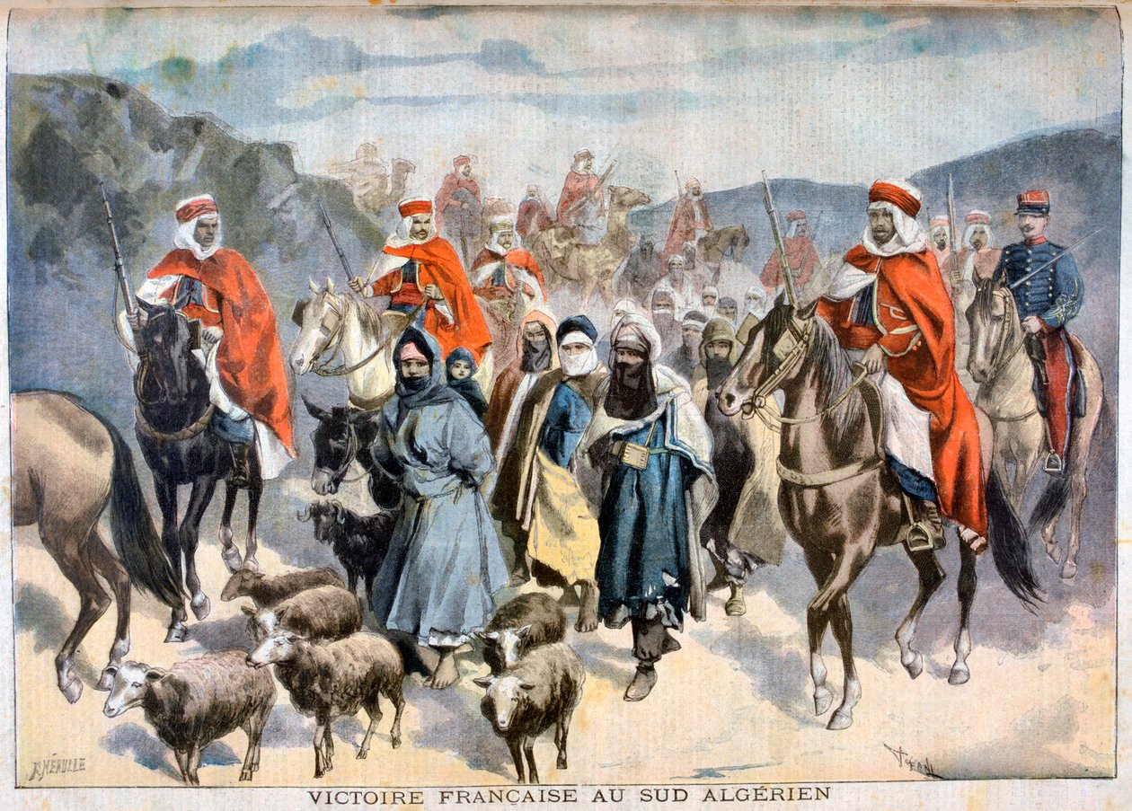 Vitória francesa no sul da Argélia, 1897 de Fortuné Méaulle