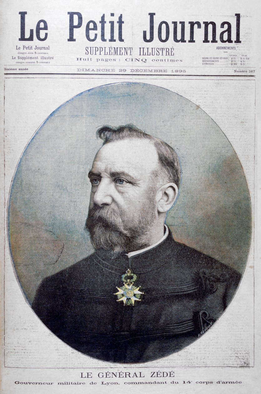 General Zede, governador militar de Lyon, França, 1895 de Fortuné Méaulle