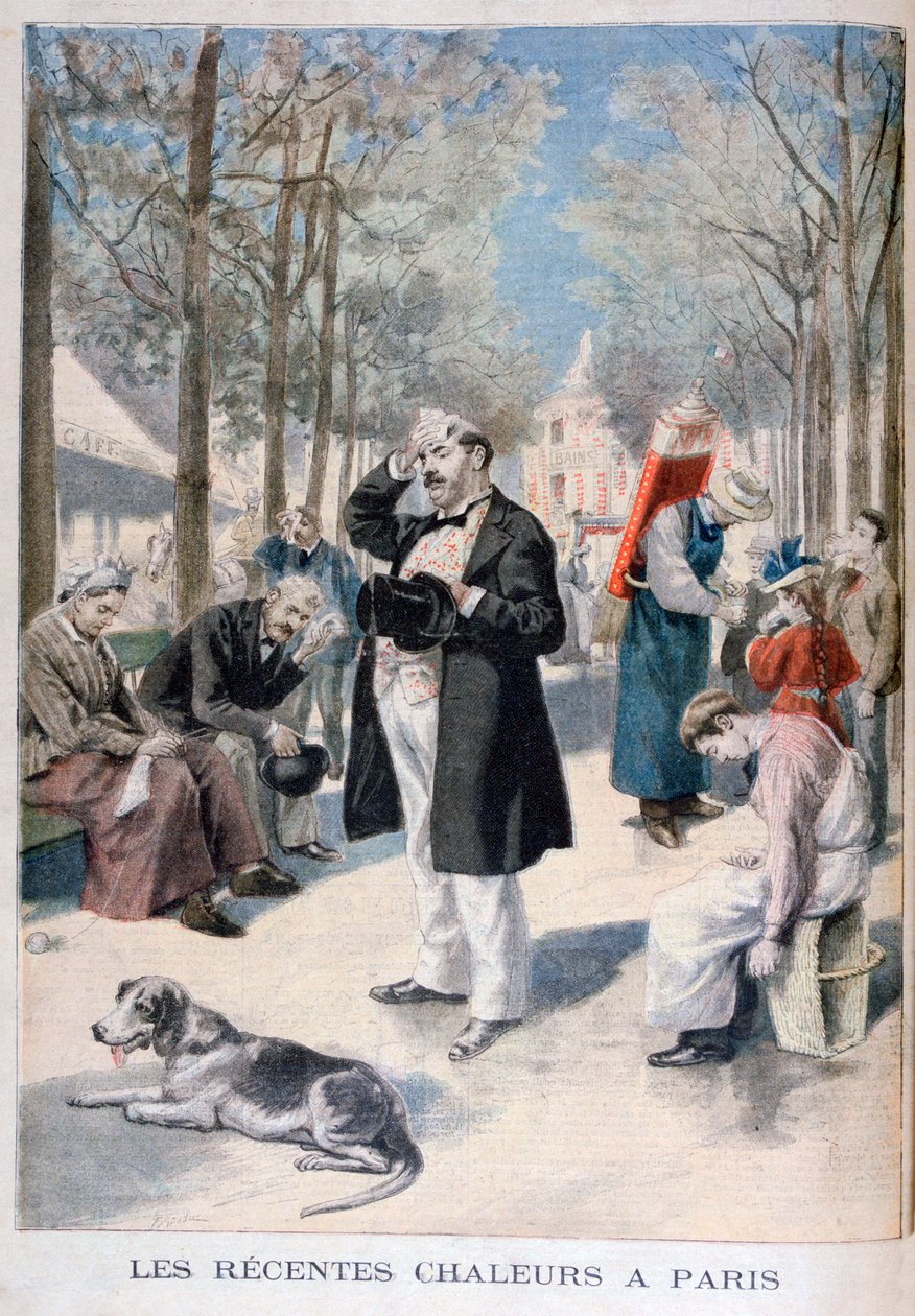 Onda de calor em Paris, 1895 de Fortuné Méaulle