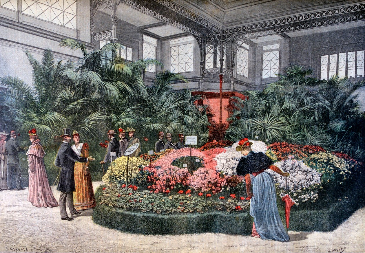 Exposição de horticultura, Cours La Reine, Paris, 1892 de Fortuné Méaulle