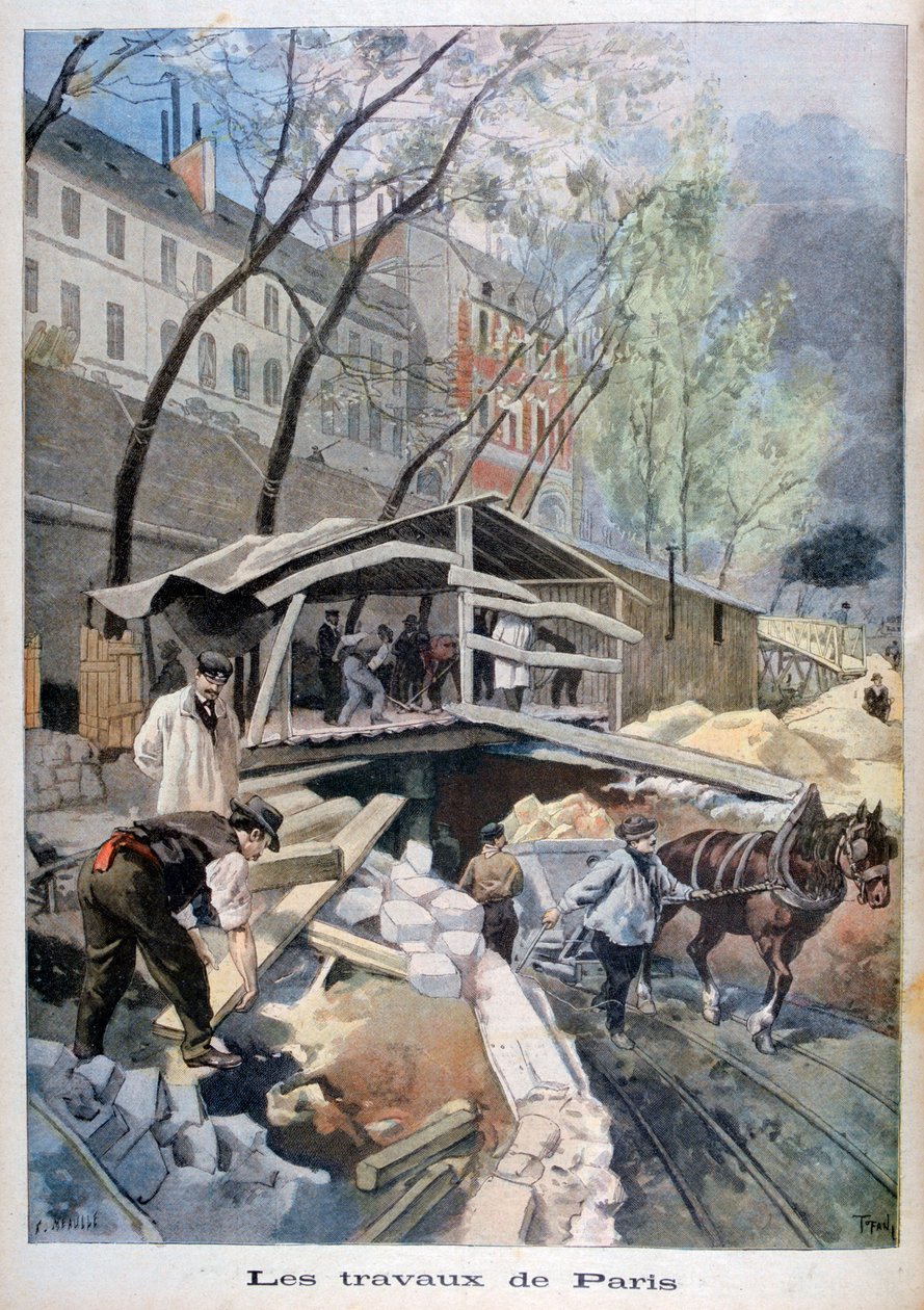 Trabalho em Paris, 1899. de Fortuné Méaulle