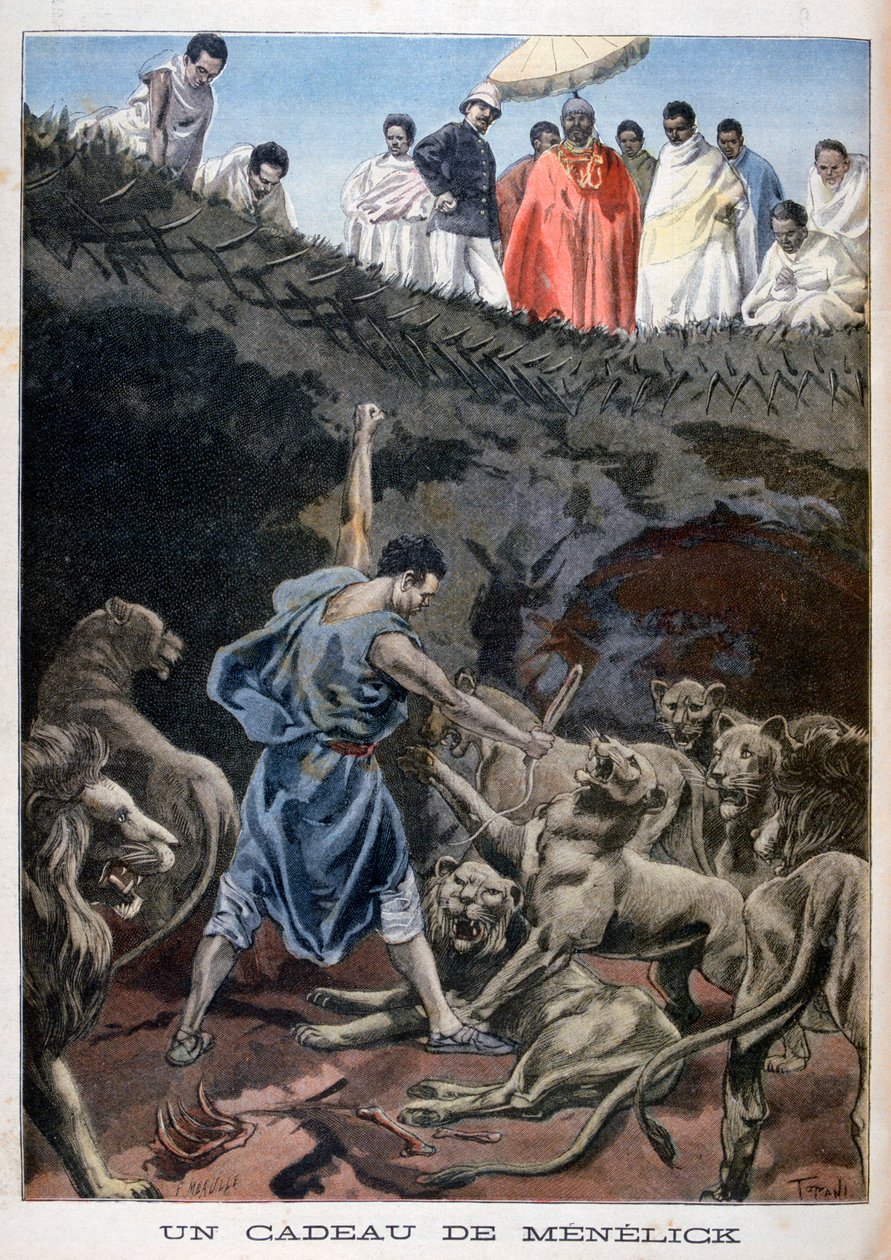 Menelik II da Etiópia, 1898 de Fortuné Méaulle