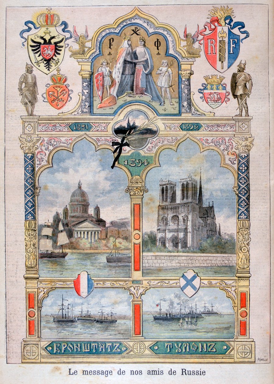 Mensagem de nossos amigos russos, 1896 de Fortuné Méaulle
