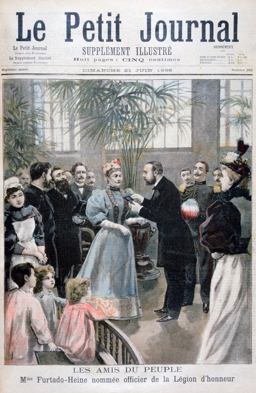 Sra. Furtado-Heine, nomeada oficial da Legião de Honra, 1896 de Fortuné Méaulle