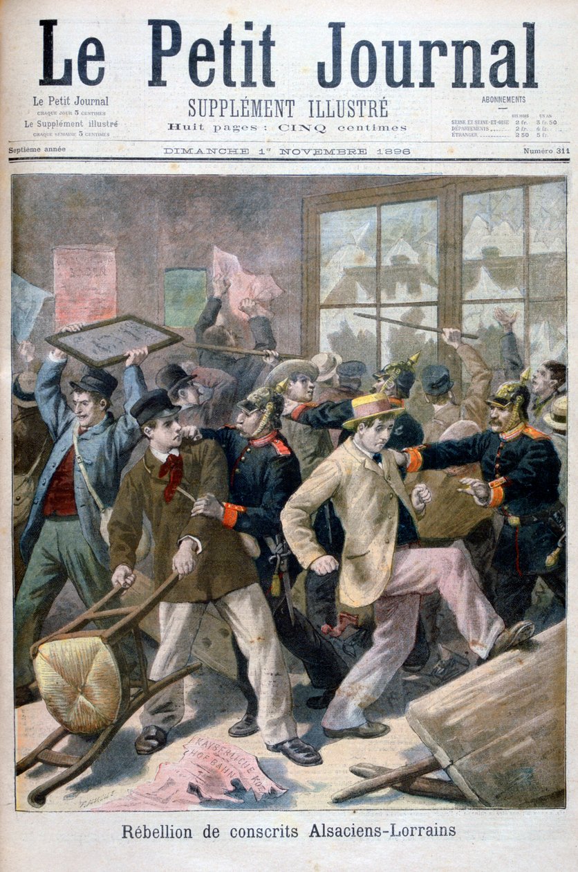 Rebelião dos recrutas de Alsaciens-Lorrains, 1896 de Fortuné Méaulle