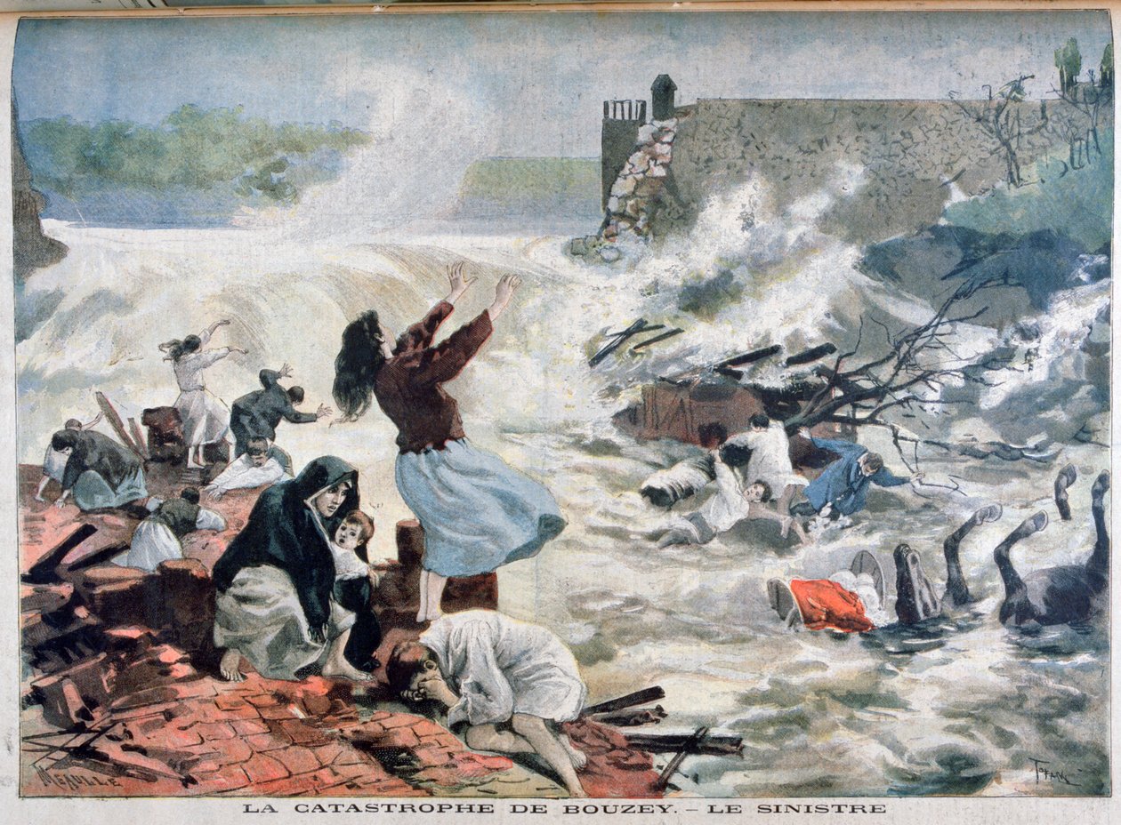 O desastre em Bouzey, 1895 de Fortuné Méaulle