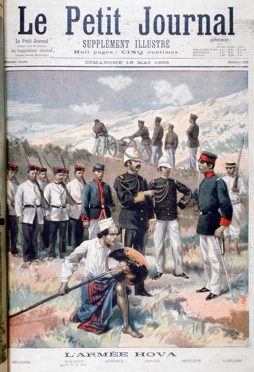 O exército Hova, Madagascar, 1895 de Fortuné Méaulle