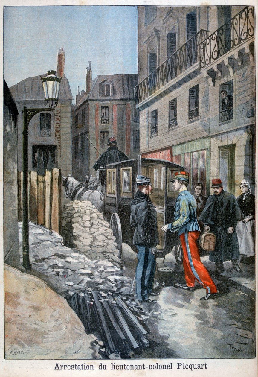 A prisão do tenente-coronel Picquart, 1898 de Fortuné Méaulle