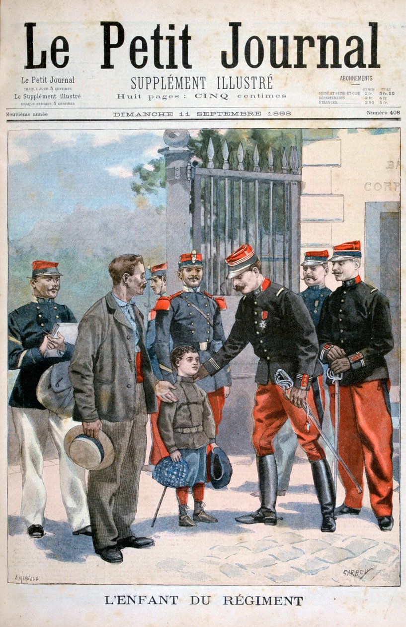 A criança do regimento, 1898 de Fortuné Méaulle