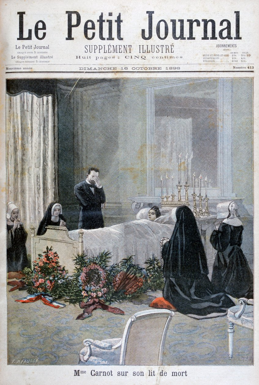A morte do filho de Marie François Sadi Carnot, 1898 de Fortuné Méaulle