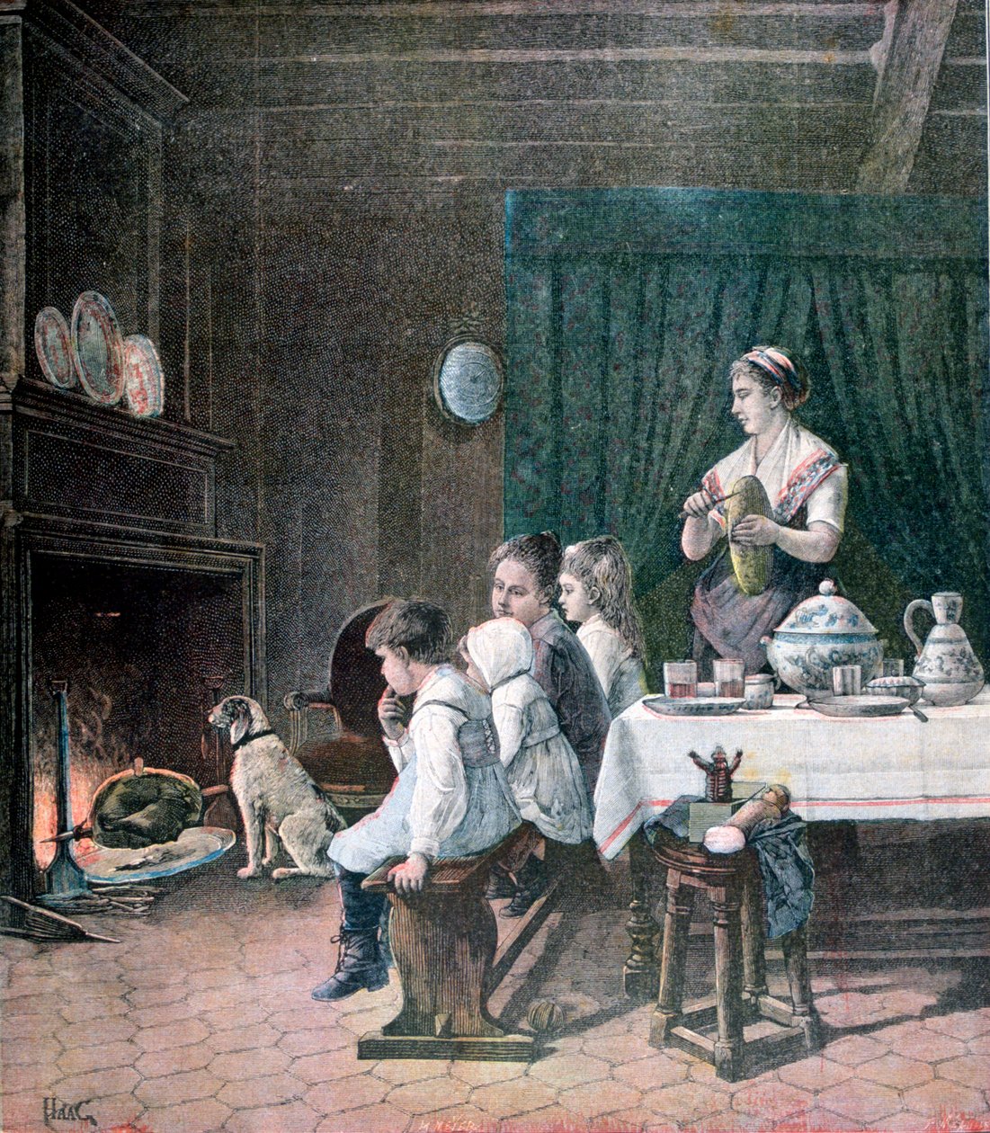 Esperando, 1890 de Fortuné Méaulle