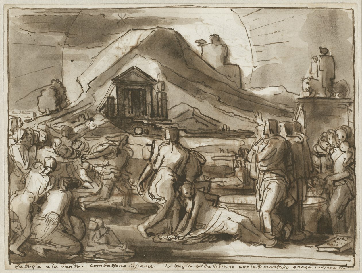 Uma Alegoria da Verdade e da Falsidade (verso) de Fortunato Duranti