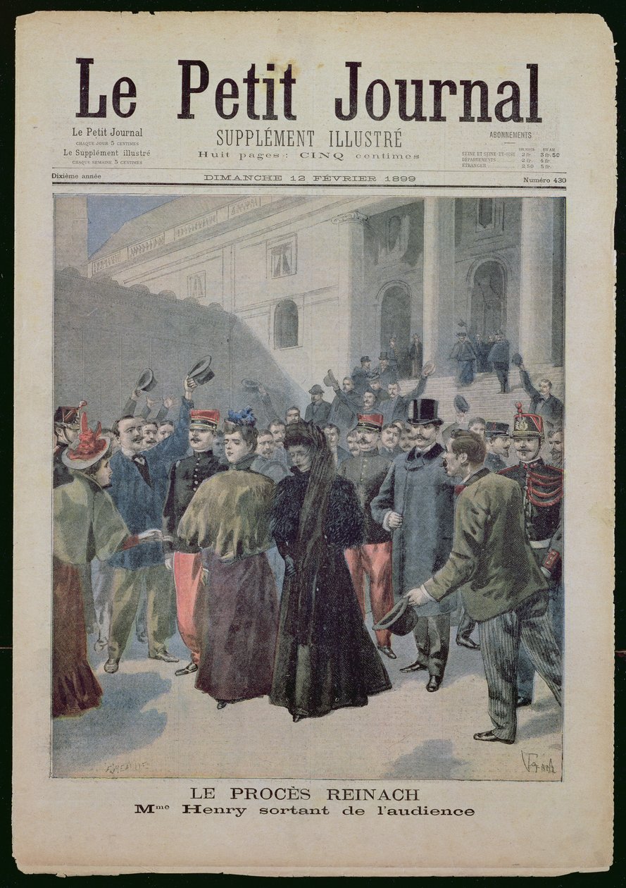 O Julgamento Reinach, de &39;Le Petit Journal&39;, 12 de fevereiro de 1899 de Fortune Louis Meaulle