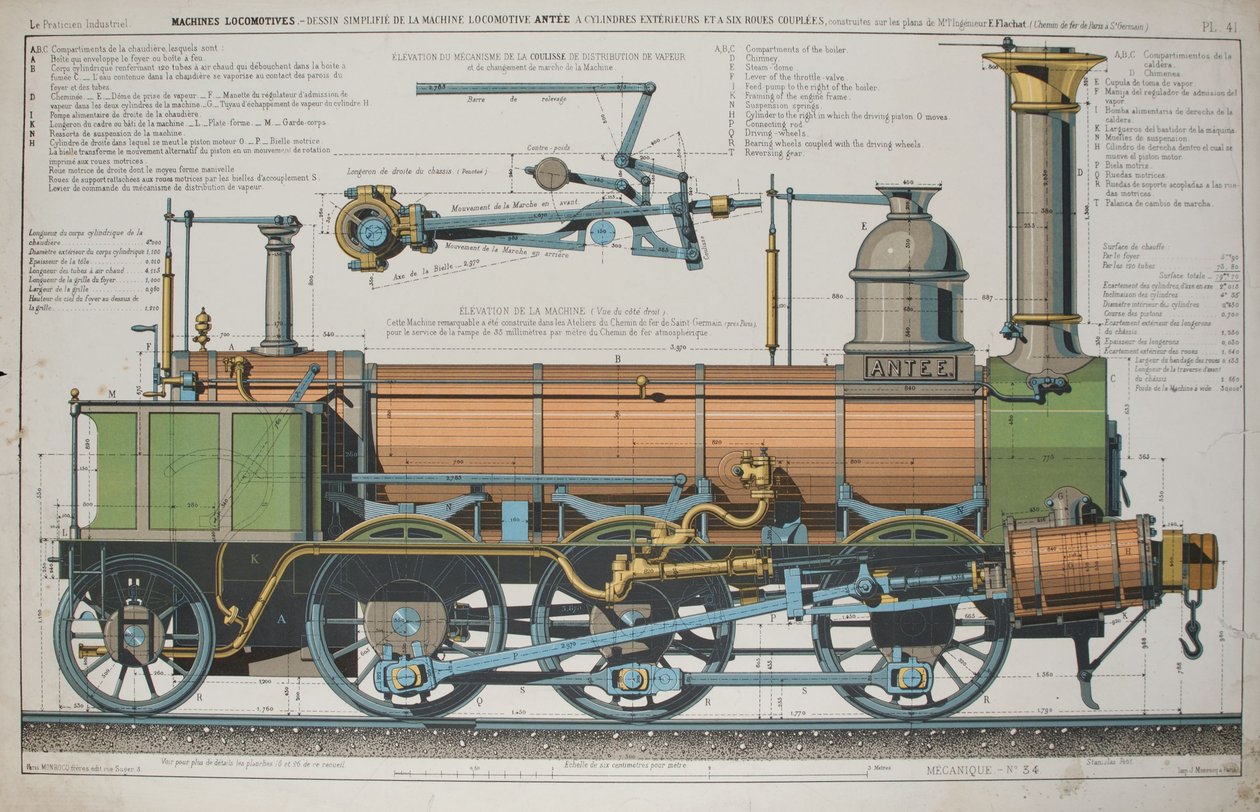 Locomotiva a vapor de Fortune Delarue