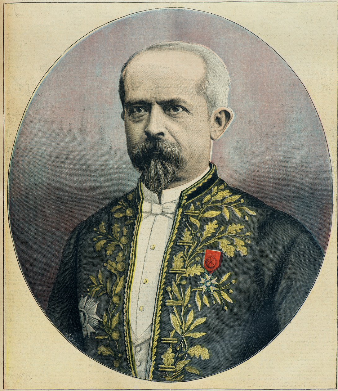Retrato do Governador da Argélia Louis Lepine (Gravura) de Fortune Louis Meaulle