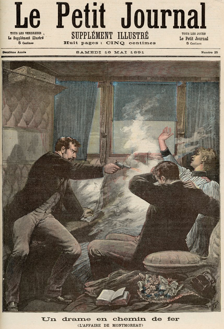 Drama on the Railways: O Caso Montmoreau, de &39;Le Petit Journal&39;, 16 de maio de 1891 de Fortune Louis Meaulle and Henri Meyer