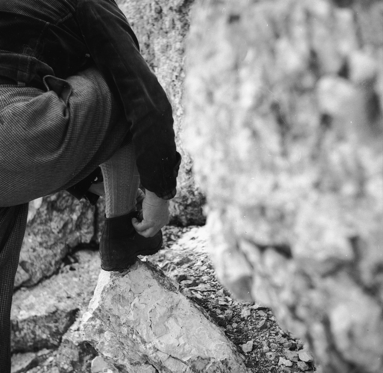 Abruzzi, Abetone, Dolomitas: alpinista em Abetone de Fosco Maraini