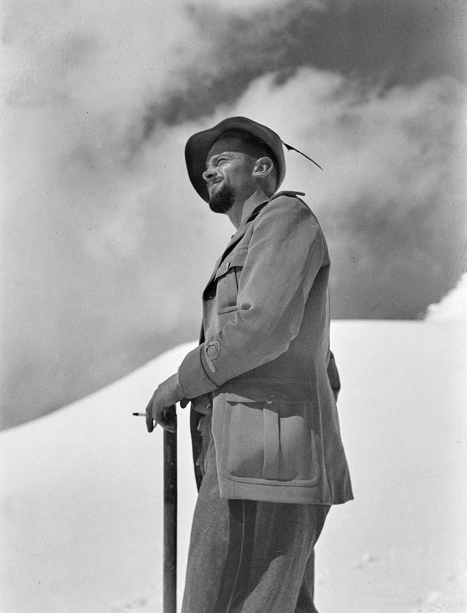 Soldado Alpino na neve de Fosco Maraini
