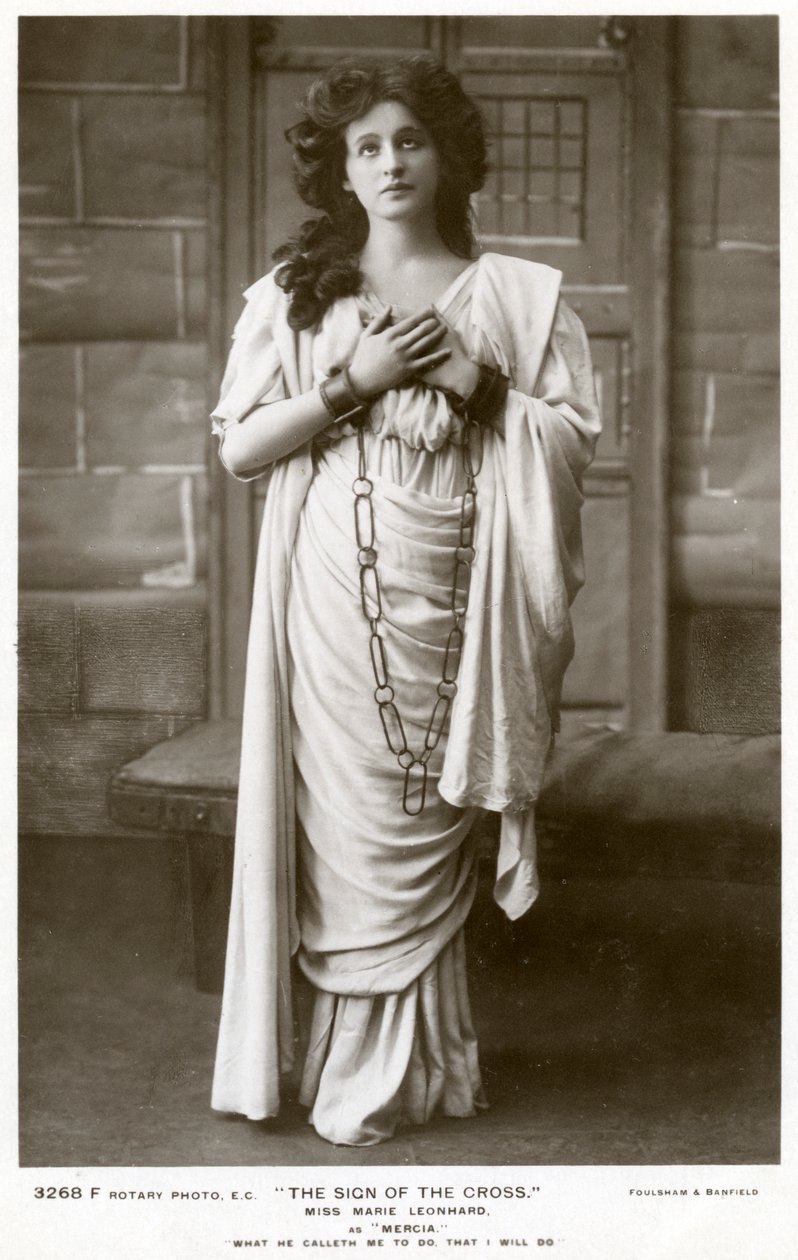 Marie Leonhard, atriz, c1900s. de Foulsham and Banfield