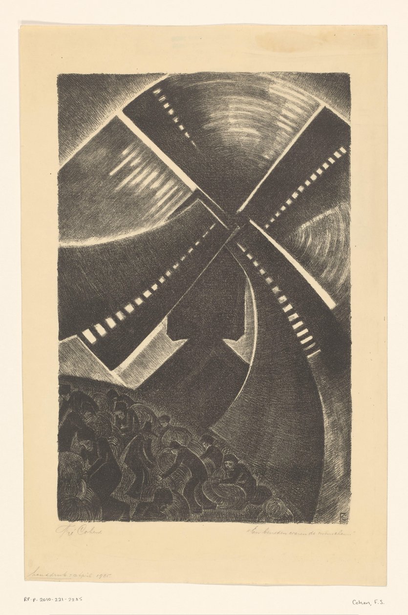 E abaixo estavam as pessoas (título original sobre o objecto) de Fré Cohen (signed by artist)