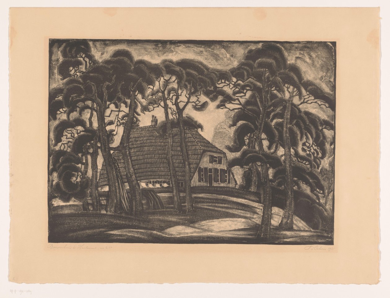 Casa entre as árvores
Farmhouse in Heelsum (título sobre o objecto) de Fré Cohen