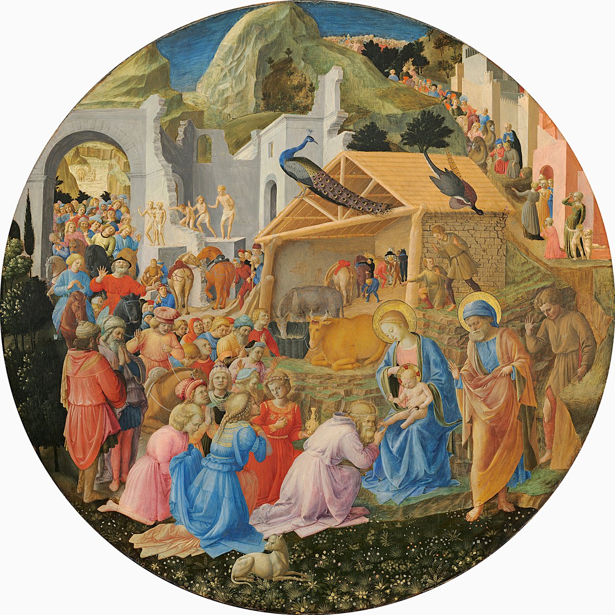 A Adoração dos Magos, c.1440-60 (têmpera no painel) de Fra Angelico