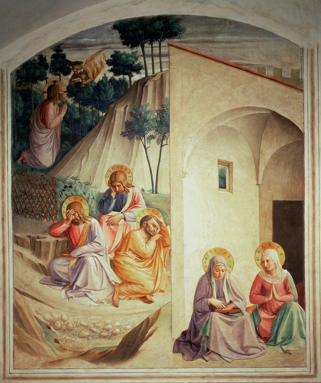 Agonia no jardim, 1442 de Fra Angelico