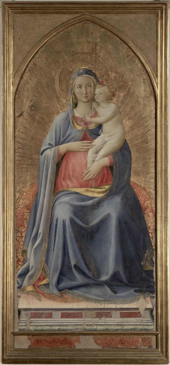 Madonna e Child, c.1430&39;s (tempera no painel) de Fra Angelico