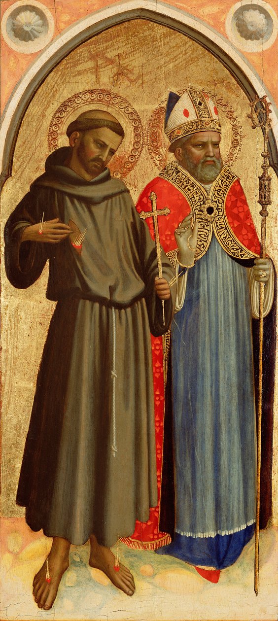 São Francisco e um bispo Santo de Fra Angelico