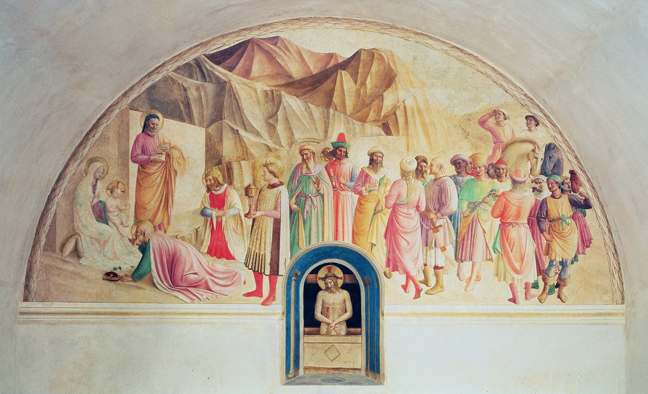 A Adoração dos Magos, 1442 de Fra Angelico