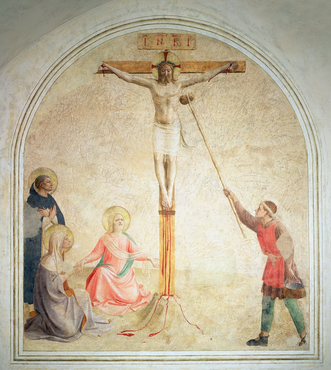 A Crucificação com o Portador da Esponja, 1442 de Fra Angelico