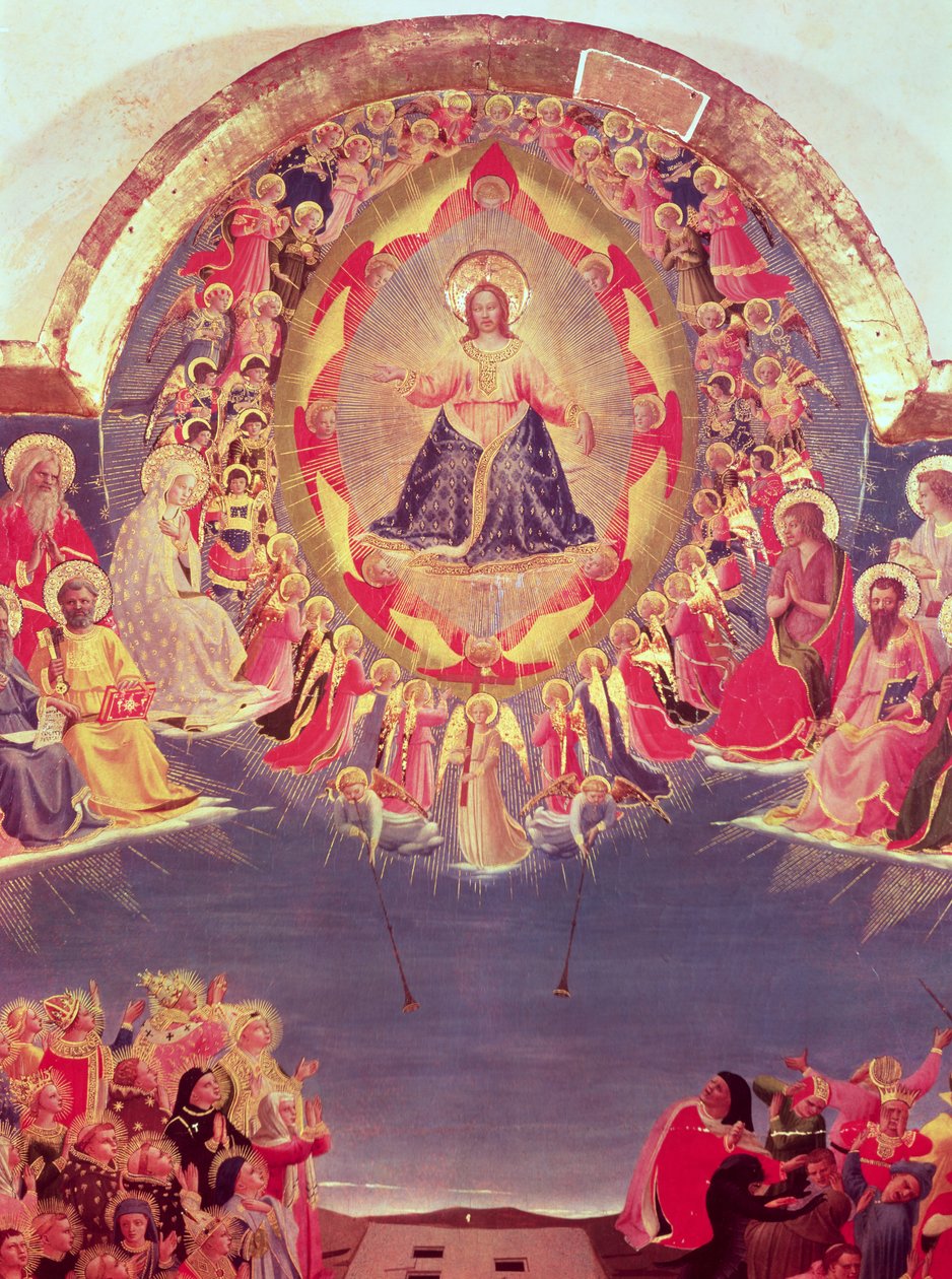 O último julgamento (tempera no painel) (detalhe) de Fra Angelico