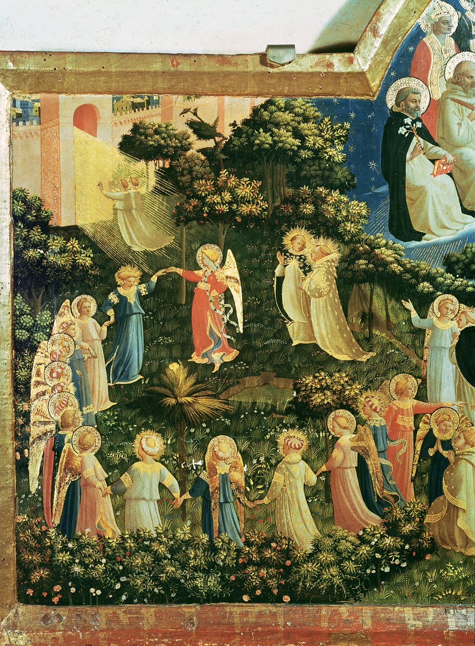 O último julgamento (tempera no painel) (detalhe) de Fra Angelico