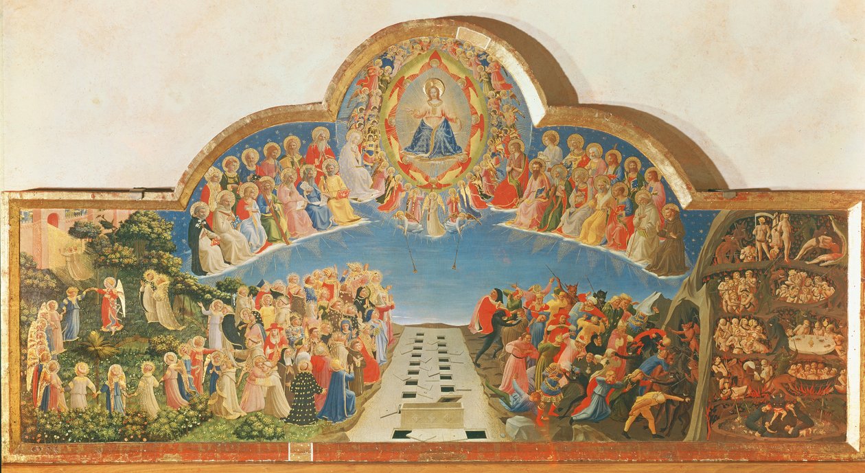 O Juízo Final, retábulo de Santa Maria degli Angioli, c.1431 de Fra Angelico