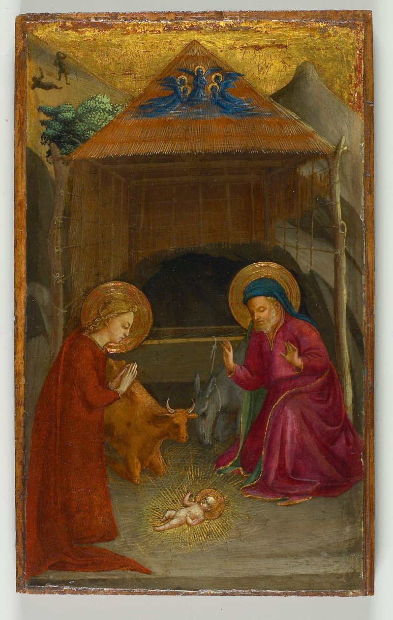A Natividade, c.1425-30 (tempera no painel de álamo) de Fra Angelico
