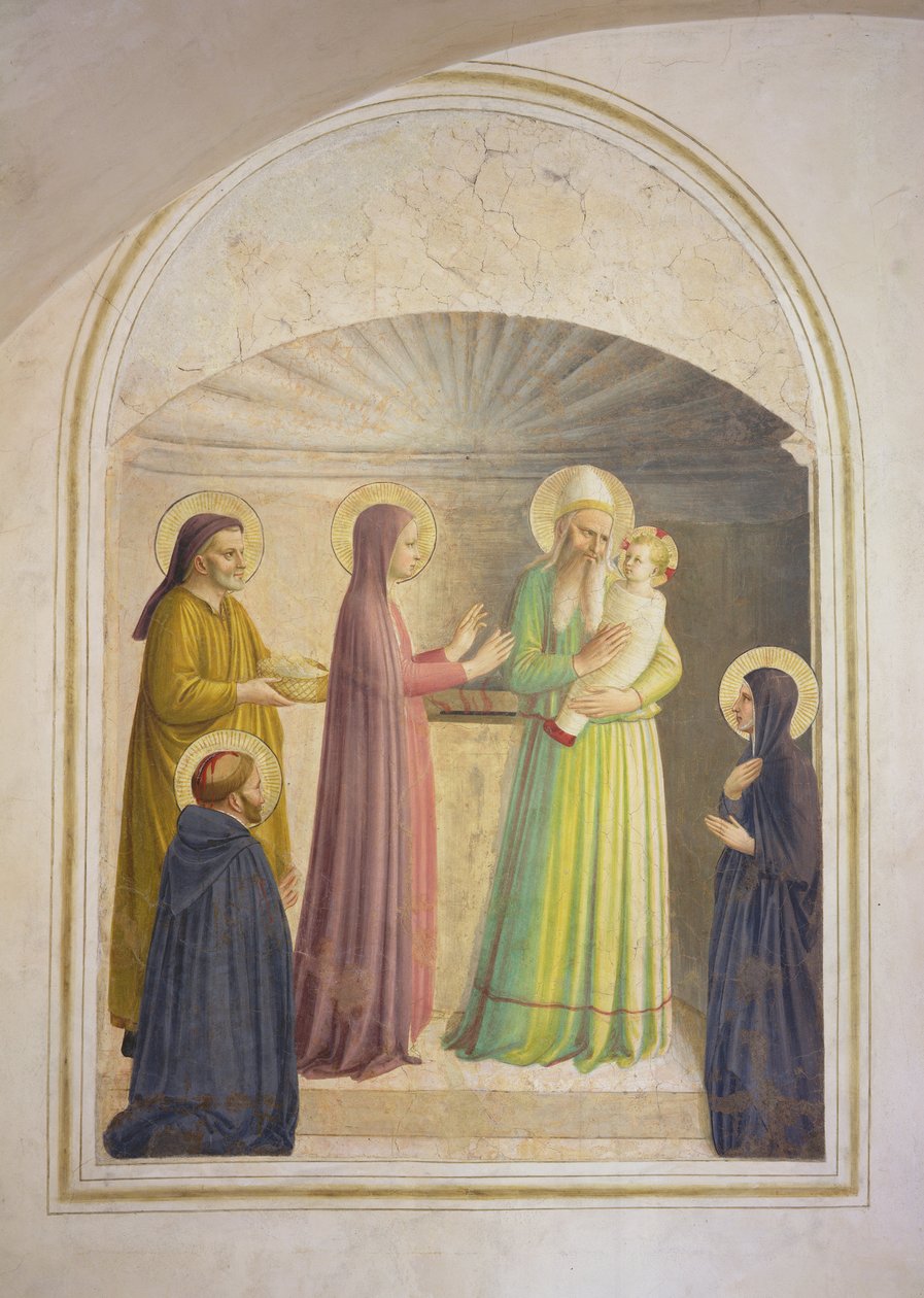A apresentação no templo, 1442 de Fra Angelico