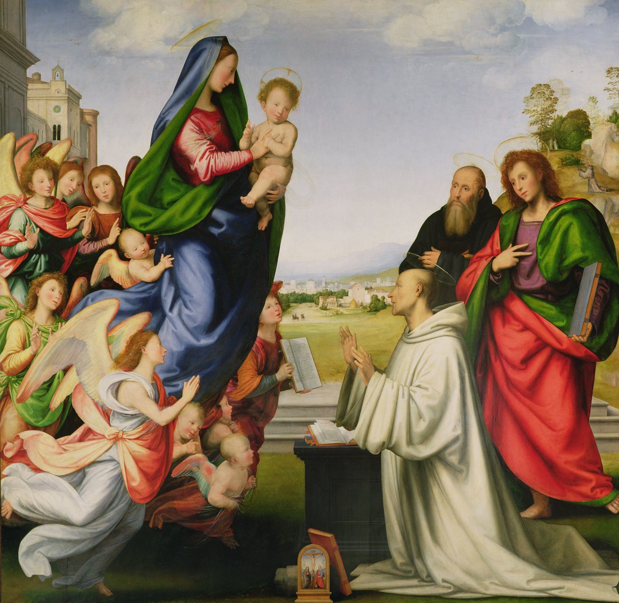 Aparição da Virgem a São Bernardo, 1504-07 de Fra Bartolommeo