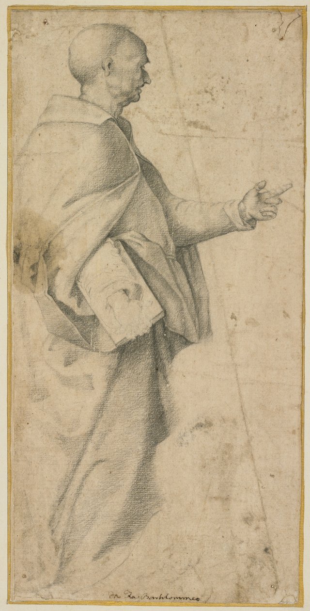 Saint masculino ereto de Fra Bartolommeo