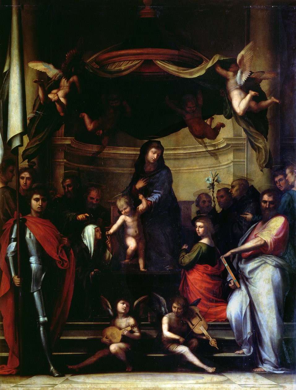 O casamento místico de Santa Catarina de Siena de Fra Bartolommeo
