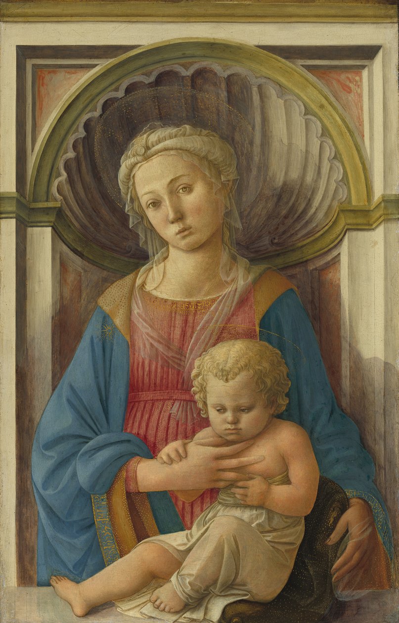 Madonna e Criança, c.1440 (tempera no painel de álamo) de Fra Filippo Lippi