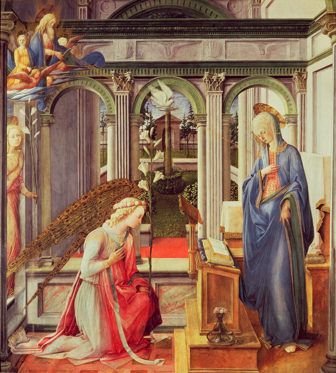 A Anunciação de Fra Filippo Lippi