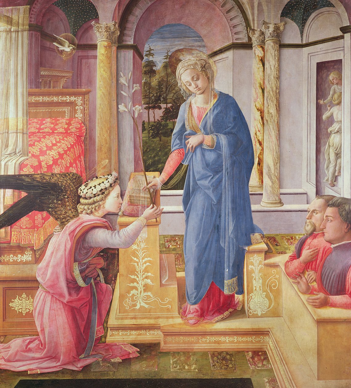 A Anunciação, c.1440-5 de Fra Filippo Lippi