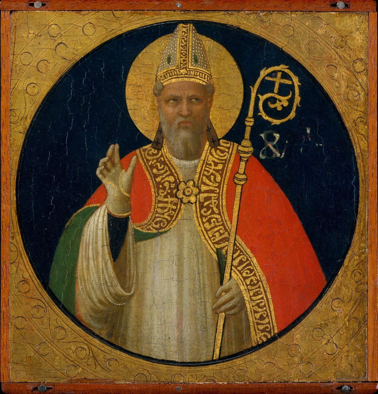 Um Bispo Santo, c.1425 (têmpera sobre madeira) de Fra Angelico