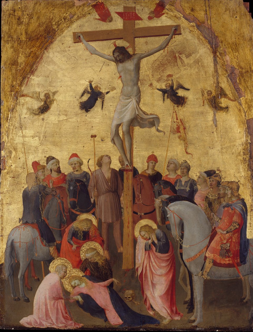A Crucificação, c.1420-23 (tempera na madeira) de Fra Angelico