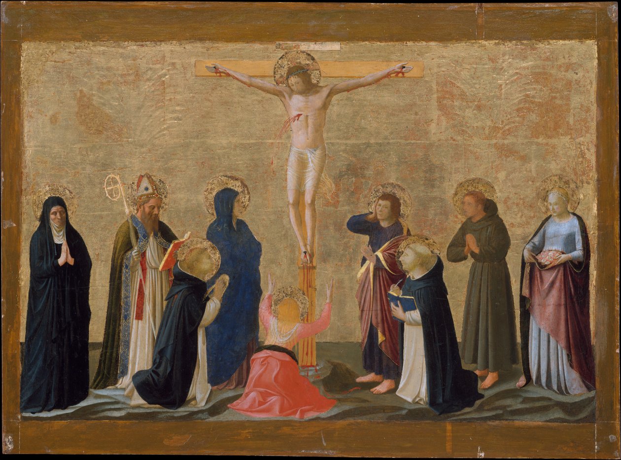 A Crucificação, c.1440 (tempera a tela colocada sobre madeira) de Fra Angelico