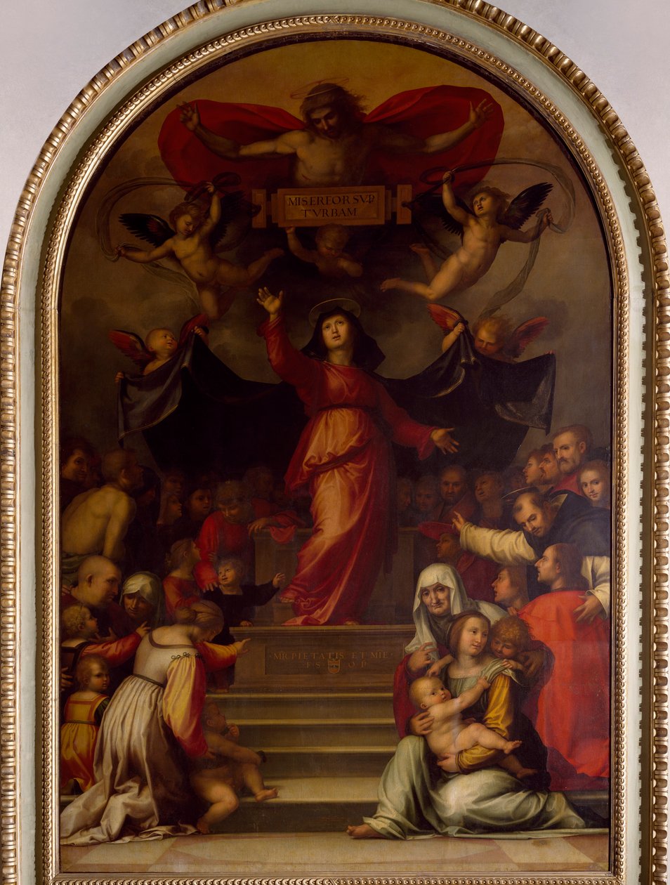Nossa Senhora da Misericórdia, de Bartolomeo della Porta conhecido como Fratolomeo de Fra (1472-1517) Bartolomeo