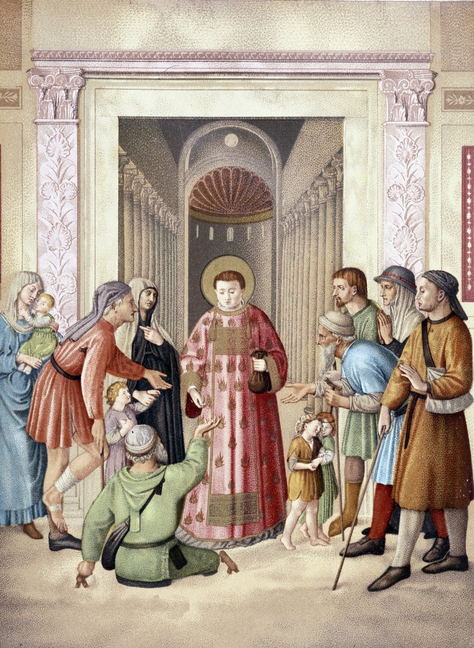 São Lourenço fazendo o ex-aluno, depois de Fra Angelico (Vaticano), França 19. de Fra (after) Angelico