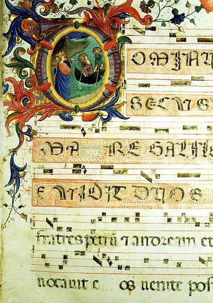 Sra. 558 f.9r Historiated 